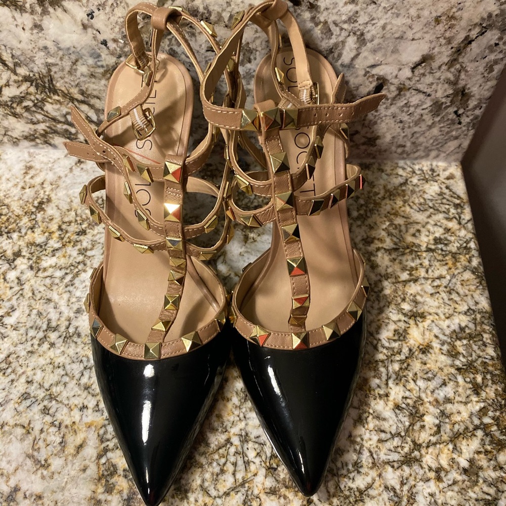 Sole Society Tiia rock stud heels VVGUC 9.5
